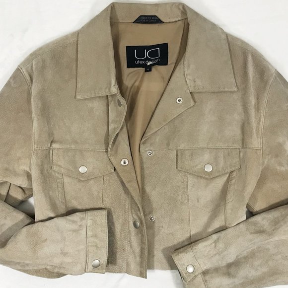 Vintage Cropped Suede Jacket - Picture 7 of 15